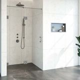 Tapo Creative profielloze nisdeur links 2 delig 120x200cm gunmetal