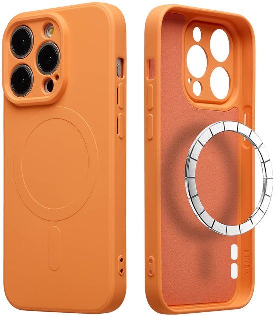 imoshion Color Backcover geschikt voor MagSafe - Oranje - Apple iPhone 15 Pro Max