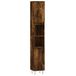 vidaXL Armoire de salle de bain placage chêne fumé 30x30x190 cm