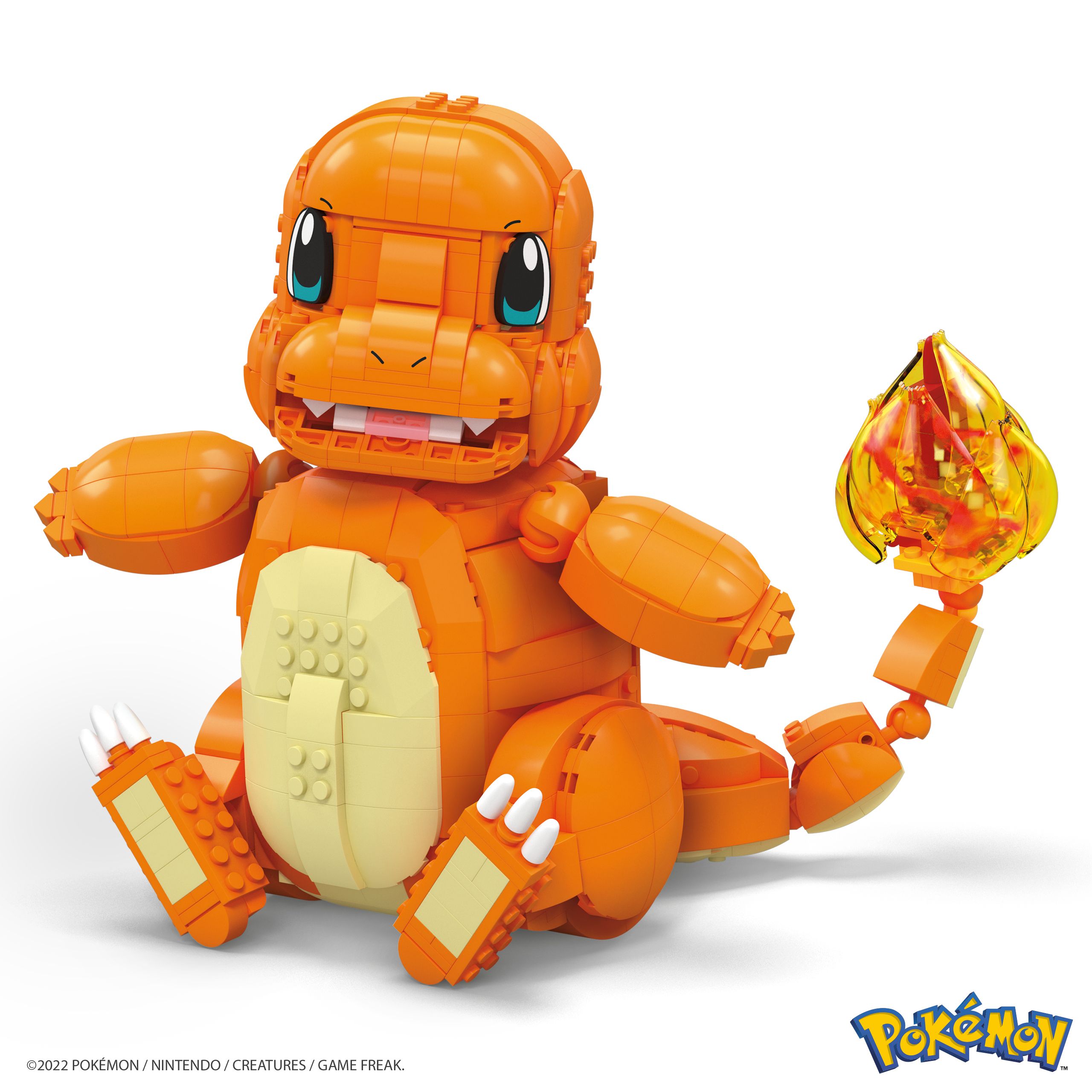 MEGA Pokémon Jumbo Charmander Building Set - 750 Pieces - Orange - Ages 10+