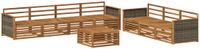 vidaXL - Bank loungeset - Naturel - Massief Acacia Hout