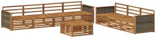 vidaXL - Salon de jardin - Naturel - Acacia massif