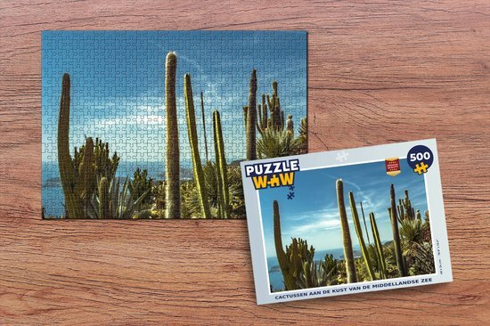 MuchoWow Puzzel Cactus - Zee - Lucht - Legpuzzel - Puzzel 500 stukjes