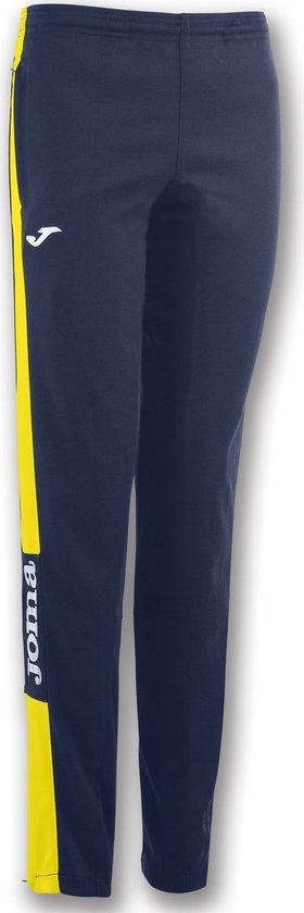 Joma Championship IV Trainingsbroek Dames - Marine / Geel - Maat 2XL