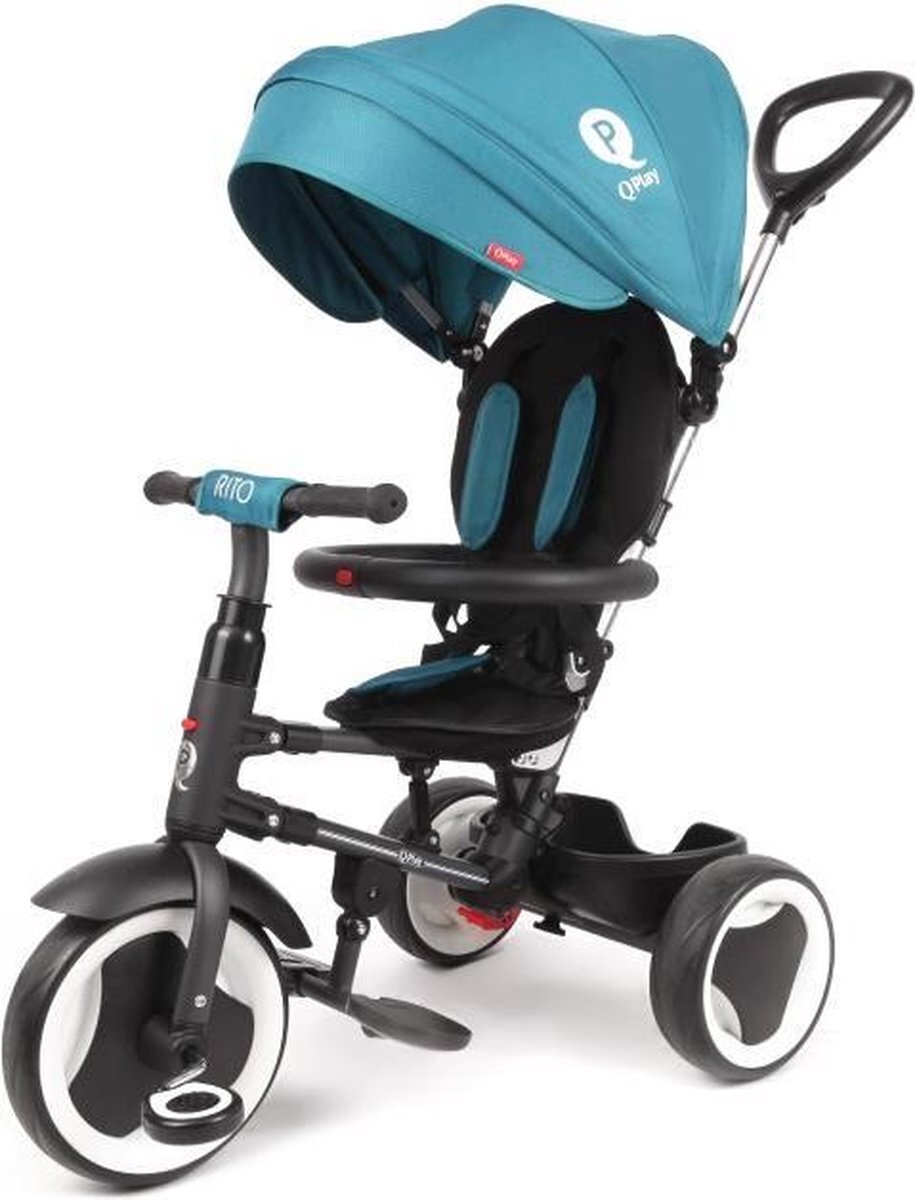 Qplay Driewieler Rito Junior 90 X 49 X 93 Cm Staal Turquoise