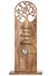 GILDE Houten decoratie staande relief XXL - Levensboom Familie & Huis - Cadeau Ingang Huis - Natuurlijke kleuren Hoogte 86 cm