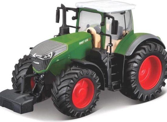 Bburago Fendt 1000 VARIO TRACTOR - 10 CM Schaalmodel - Groen/Rood