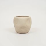 Lisboa Pot de fleur biologique d'intérieur 16x16x15CM Sable