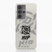 Fibriva Coque de Téléphone Compostable Samsung Galaxy S21 Ultra - Ninjas in Pyjamas Officiel - Coque Fibriva™ Officielle avec Logo Stealth Blanc