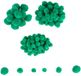 Colorations Mini Pompons Groen, 100st.