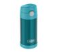 THERMOS FUNTAINER STRAW Bottle 0,35 l Ocean Teal Thermosfles voor kinderen van roestvrij staal, met rietje, 12 uur koud, absoluut dicht, voor school, kleuterschool, pauze