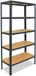 Shelfplaza HOME étagère métallique - 155x50x23 cm - anthracite - 5 tablettes
