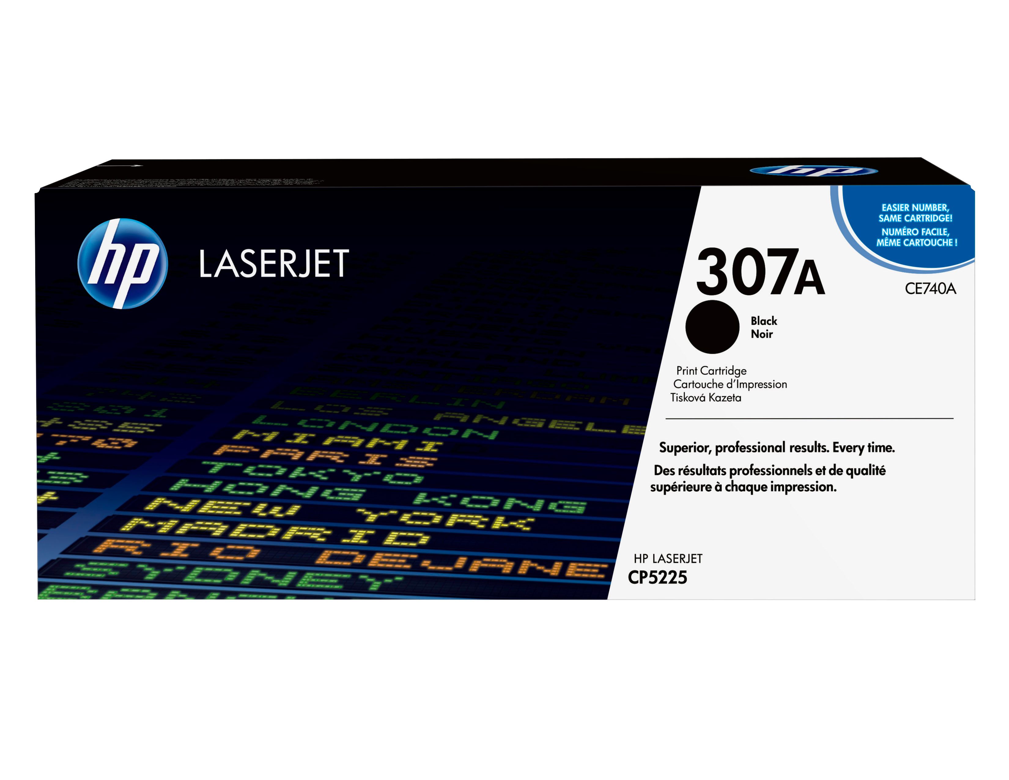 HP 307A Black Original LaserJet Toner Cartridge - CE740A