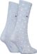 Tommy Hilfiger Sock Dot (2-pack) - dames sokken - blauw gestipt