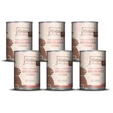 MjAMjAM - Premium natvoer voor katten - Puur genieten van vlees - exquise pure struisvogel, 6-pack (6 x 400g), graanvrij met extra vlees