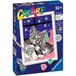 Ravensburger CreArt Serie E: kat tv, schilderen op nummer, schilderset voor kinderen, inclusief frame, pedagogisch en creatief spel, cadeau-idee voor kinderen vanaf 7 jaar, 13 x 18 cm