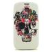 thematys Samsung Galaxy S3 i9300 i9305 LTE Klap Kunstleer Schedel Beschermende Hoes Etui Case