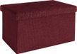 Intirilife Banquette pliante 49x30x30 cm en CHERRY RED