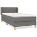 vidaXL Boxspringbed met matras, lichtgrijs, 180x200 cm, gestoffeerd