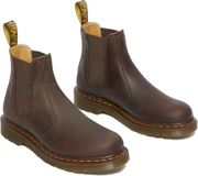 Dr. Martens 2976 Ys Chelsea Boots Crazy Horse Bruin Leer Unisex Volwassen