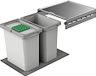 Naber Cox® Box 2T 400-2. Afvalcontainer, met biologisch afbreekbare deksel, lichtgrijs. - Vuilnisbak