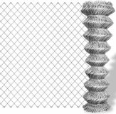 vidaXL Gaashek - 15x1,5 m - Gegalvaniseerd staal - Zilverkleurig