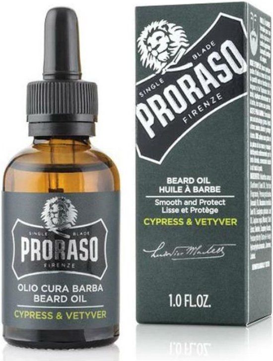 Proraso Baard Olie Cypress & Vetyver - 30 ml
