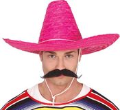 Fiestas Guirca Mexicaanse Sombrero Hoed voor Heren Roze