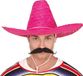 Fiestas Guirca Mexicaanse Sombrero Hoed voor Heren Roze
