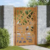 vidaXL Poort met lichtontwerp 100x150 cm weervast staal