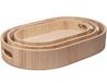 Set Balsa Set van 3 ovale houten tabletten