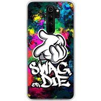 1001 coques Xiaomi Bedrukt siliconen hoesje compatibel met Xiaomi Redmi Note 8 Pro Swag or die