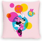 Disney Home Minnie Mouse Sierkussen met vulling en ritssluiting, 40 x 40 cm