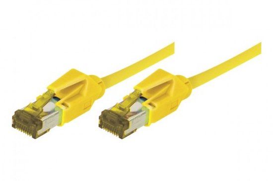 EXC Patch RJ45 S/FTP CAT 7 LSOH Snagless Yellow netwerkkabel 2 m
