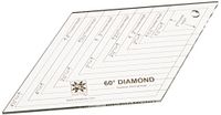 Simplicity EZ quilt-sjabloon van plexiglas, diamantvormig, 60 graden hoek