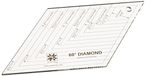 Simplicity EZ quilt-sjabloon van plexiglas, diamantvormig, 60 graden hoek