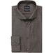 OLYMP No. Six Super Slim Overhemd bruin, Jacquard