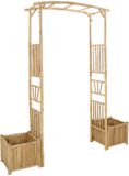 vidaXL Tuinboog Naturel Bamboe 177 x 40 x 205 cm