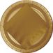 Merkloos / Sans marque Haza-Witbaard Ontbijtbord Goudkleurig Papier Rond 23 cm