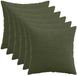 vidaXL Kussensloop 6 stuks HEERLEN Groen 40 x 40 cm corduroy