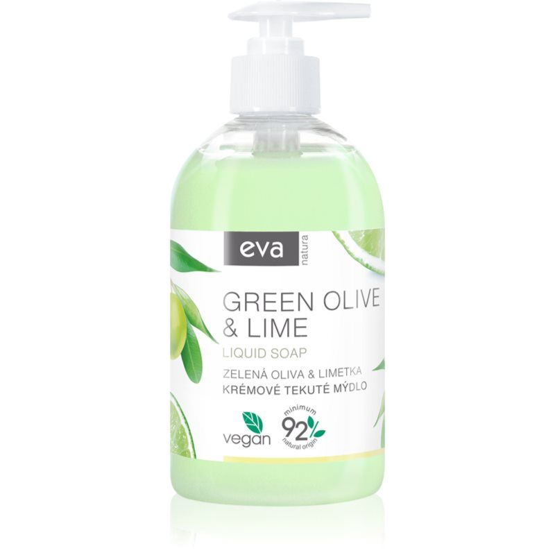 Eva Natura Creamy Liquid Soap 500ml Green Olive and Lime