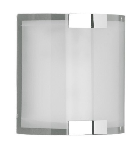 TRIO LEUCHTEN Wandlamp Divo in chroom, glas mat wit, 2522011-06