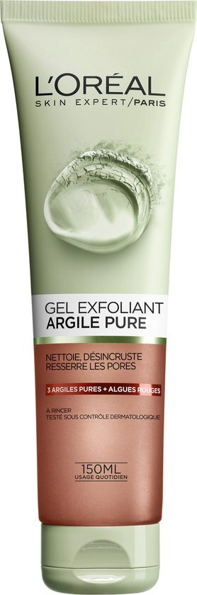 L'Oréal Skin Expert Exfoliërende Gel Pure Clay - 150 ml - Reinigingsgel