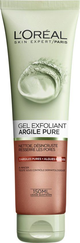 L'Oréal Paris Skin Expert Exfoliërende Pure Clay Reinigingsgel - 150 ml