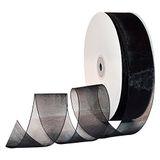 Morex Ribbon Lint, zwart, 1 1/2-inch bij 100-Yard