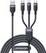 Merkloos JOYROOM 3-in-1 Kabel USB-A naar Micro-USB / USB-C / Lightning 2M Zwart