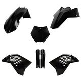 POLISPORT 91440 - Volledige Plastic Set (met Vorkbeschermers) KTM Zwart