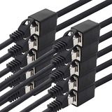 1aTTack.de 10x 5m CAT7 LAN-verlengkabel RJ45 - zwart