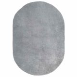 VidaXL Hoogpolig vloerkleed NAVARRA 300x200 cm polyester lichtgrijs