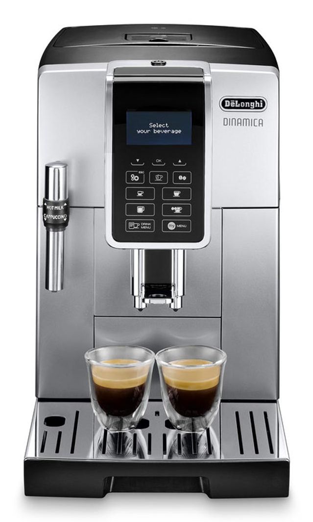 De'Longhi Dinamica ECAM 350.35.SB Volautomatische Espressomachine - Zwart/Zilver